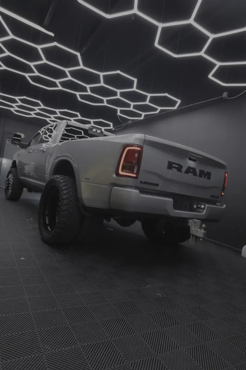 Silver RAM truck finished at Imperial Auto Lab